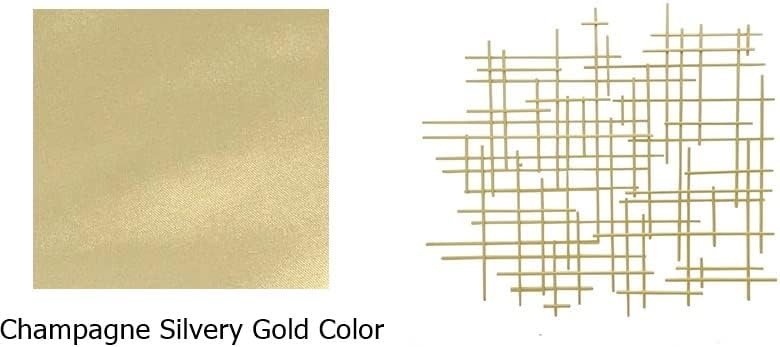 Bellaa 27079 Metal Wall Art Cross Geometric Abstract Modern Contemporary 3D Hanging Wrought Iron Minimalist Sculpture Living Room Outdoor Boho Farmhouse Home Decor Champagne Light Gold Large