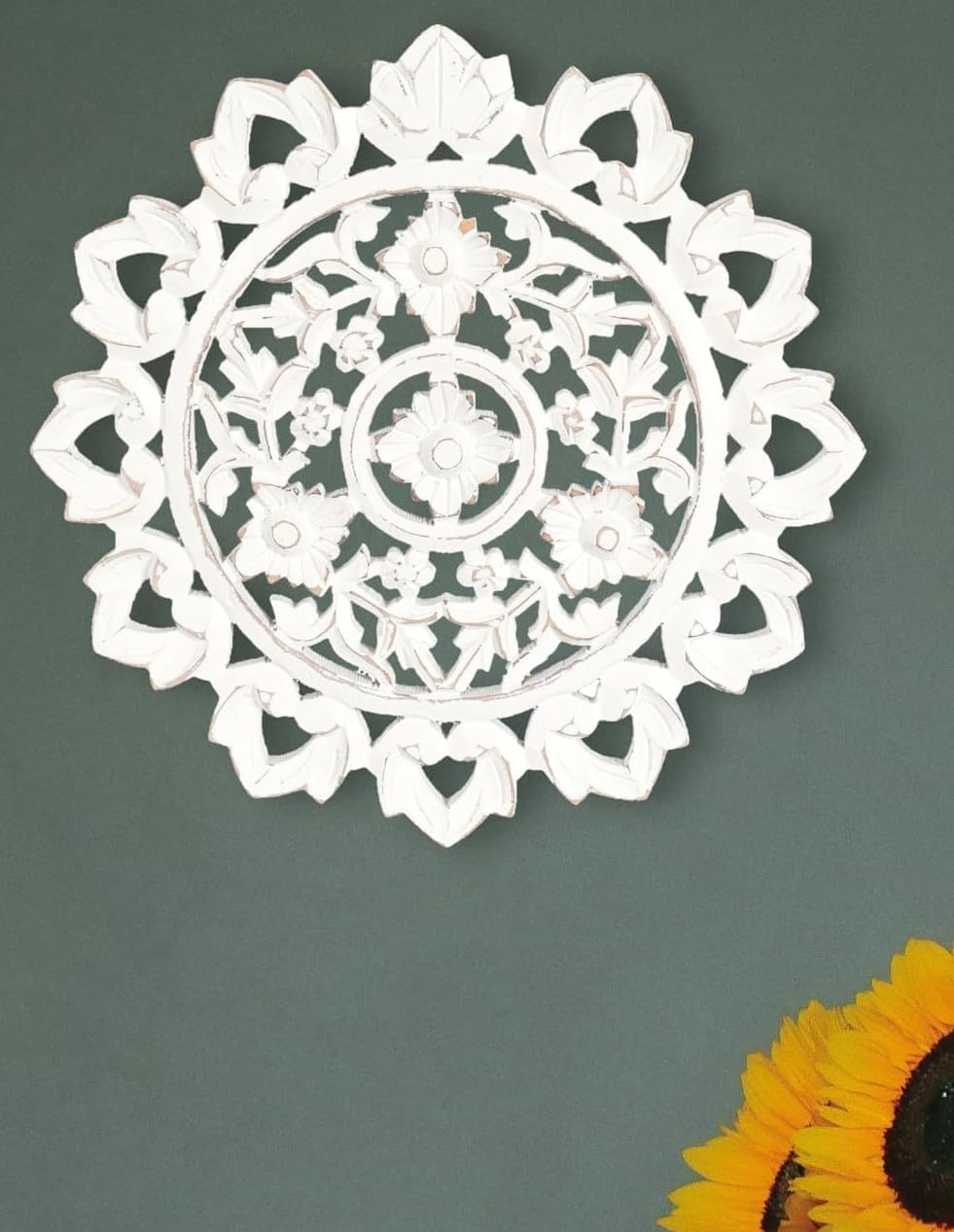 The Wooden Town Wall Hanging Plaques - Wall Plaque Wall Décor Plaques Set of 3-36 x 12 Inch - Burnt, Elegant Sculpture Wall Décor Panel to Enhance the Décor of Your Room or Office