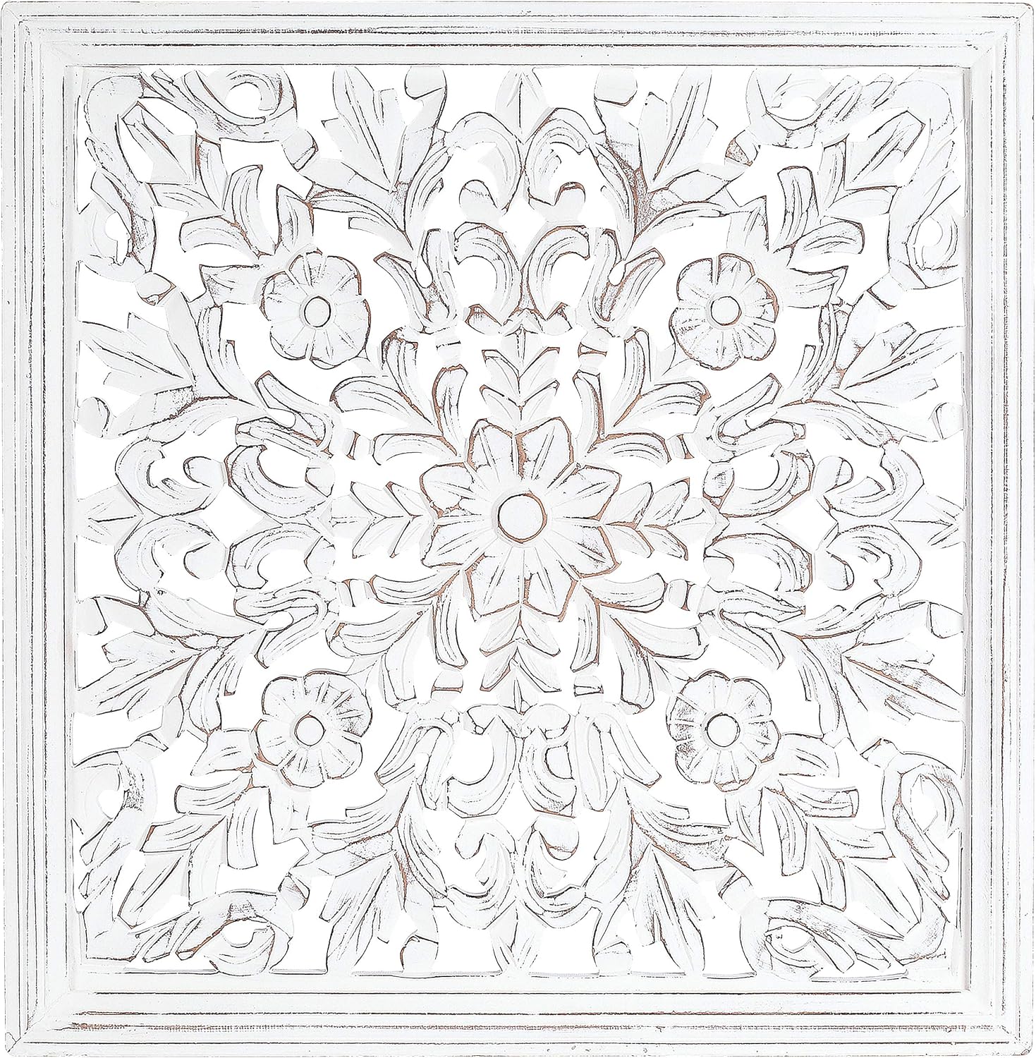 The Wooden Town Wall Hanging Plaques - Wall Plaque Wall Décor Plaques Set of 3-36 x 12 Inch - Burnt, Elegant Sculpture Wall Décor Panel to Enhance the Décor of Your Room or Office